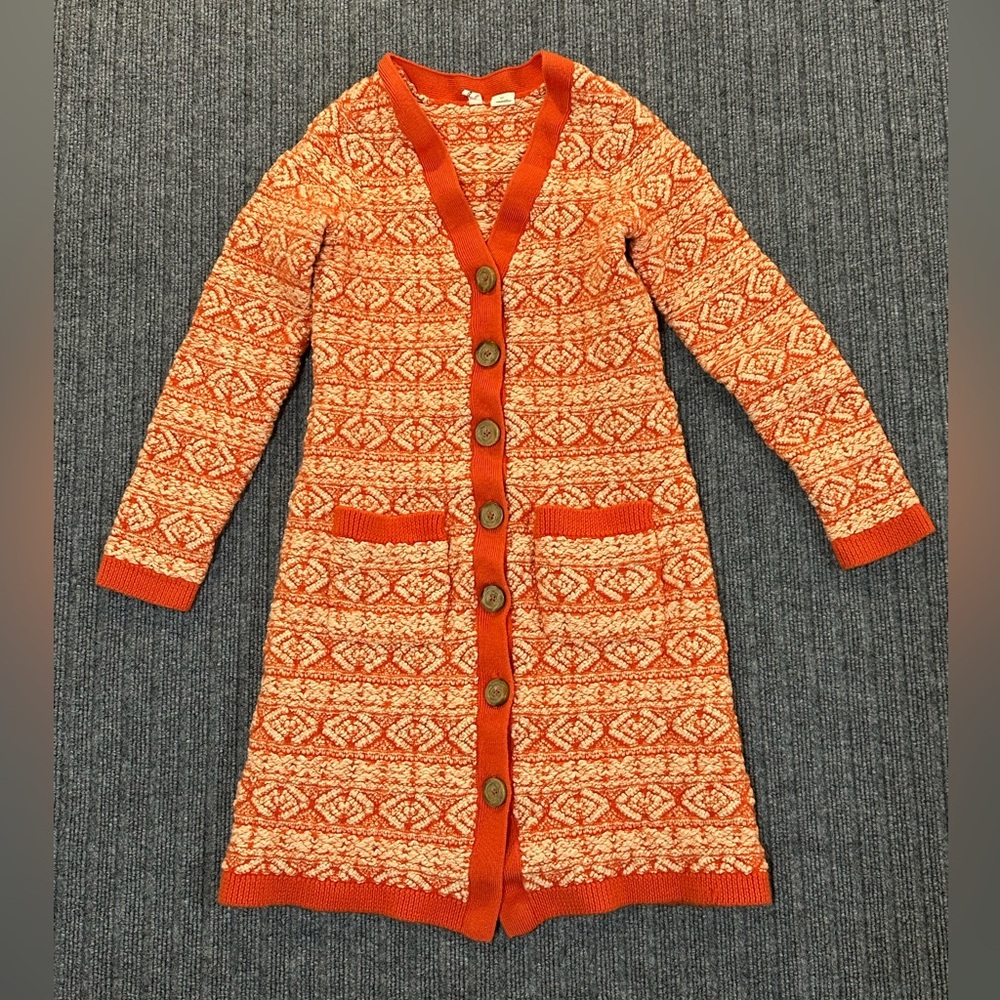 Anthropologie Moth Cotton‎ Wool Blend Cardigan